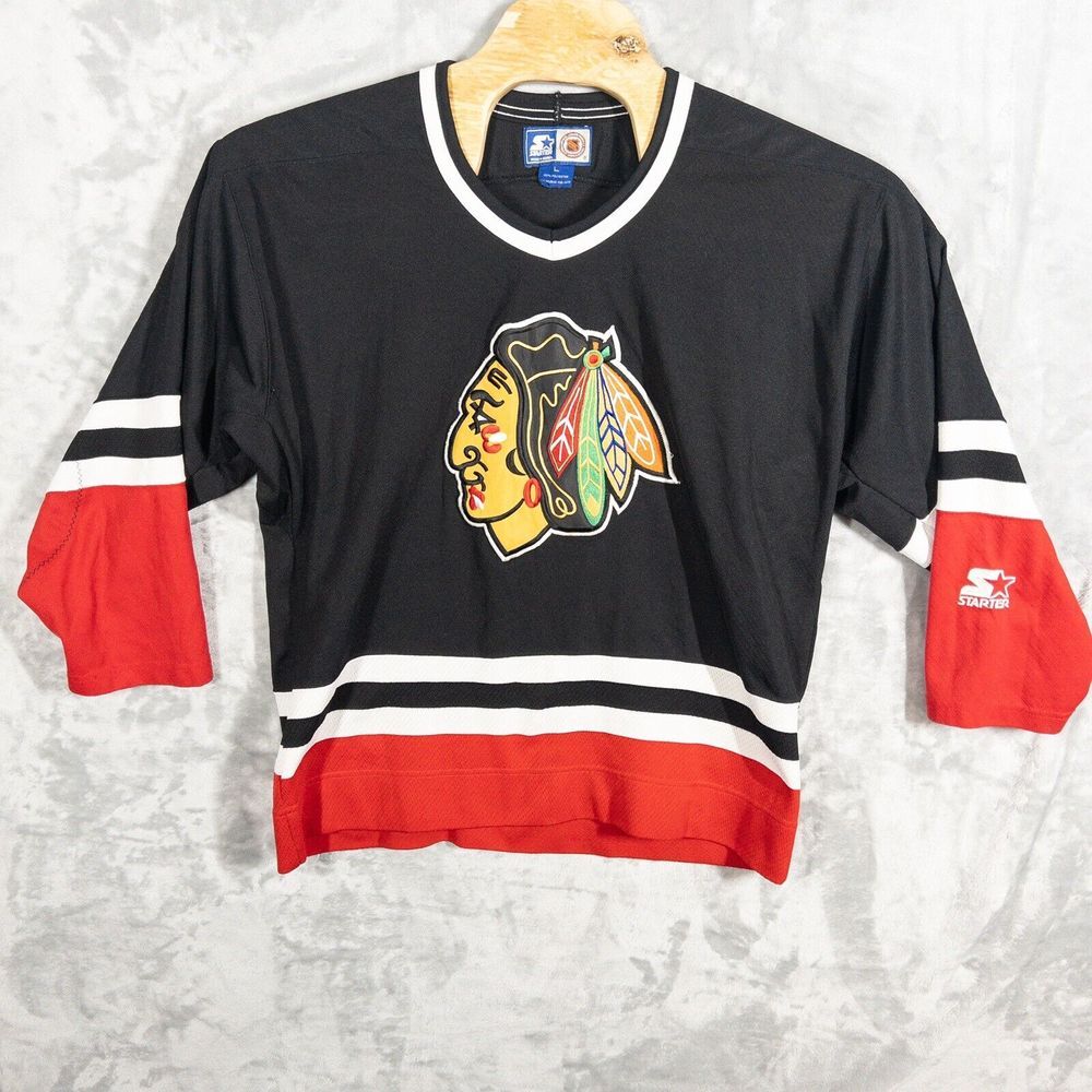 Vintage Starter Stitched‎ Chicago Blackhawks Jersey Mens Large